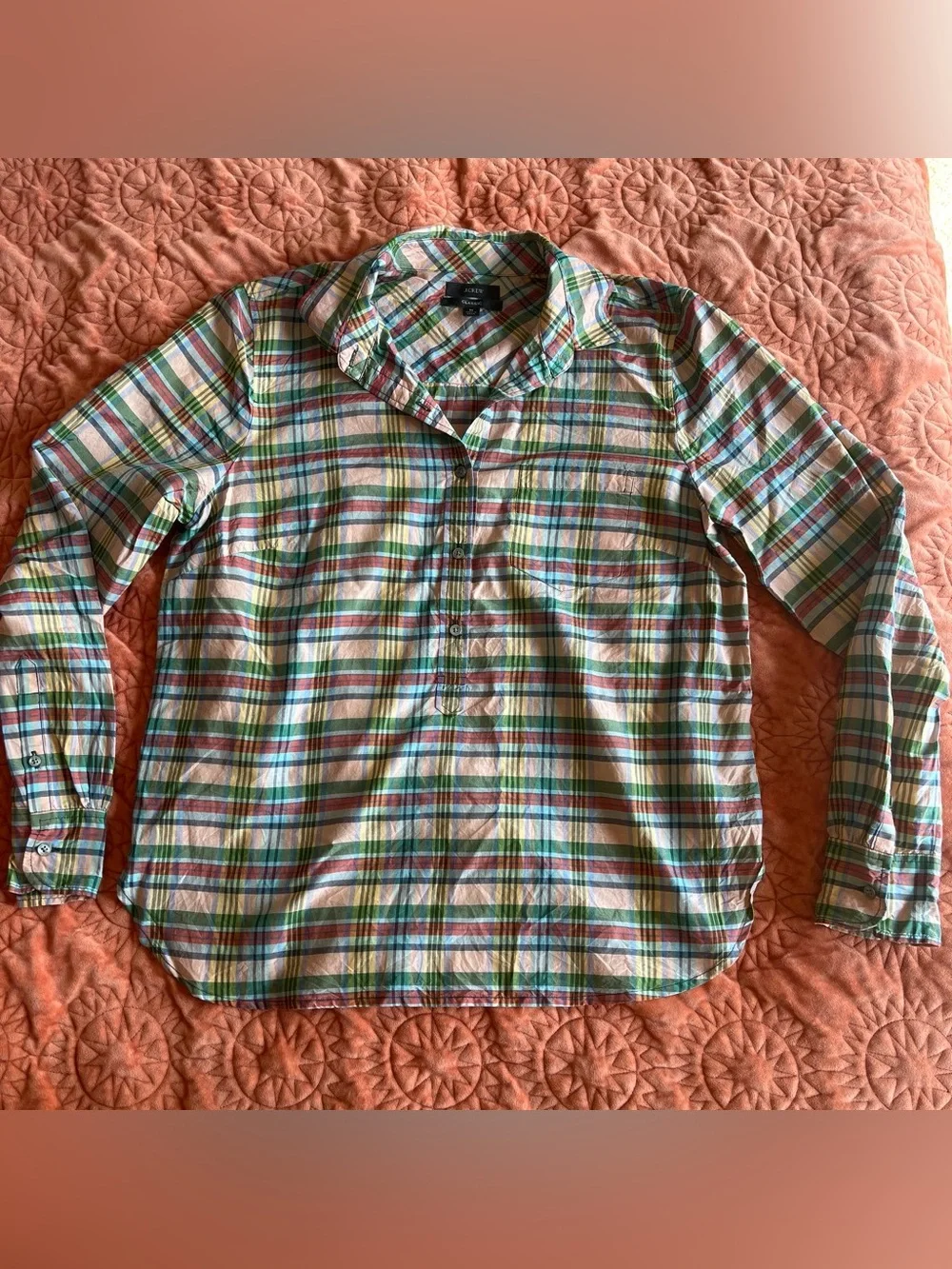 J.Crew Classic cotton and silk button-up dress shirt